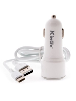 Carregador Veicular QUICK CHARGE MICRO TYPE C (C300) BRANCO