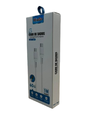 Cabo de Dados PVC 60W Type C – Type C