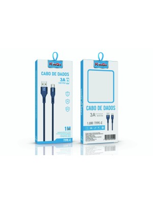 CABO DE CORDA 3A TYPE C - AZUL