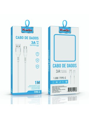 CABO DE CORDA 3A TYPE C - BRANCO