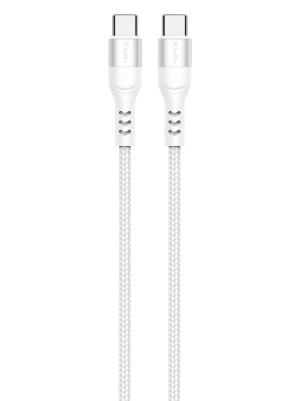 CABO CORDA 2.4 TYPE C - TYPE C 60W - BRANCO